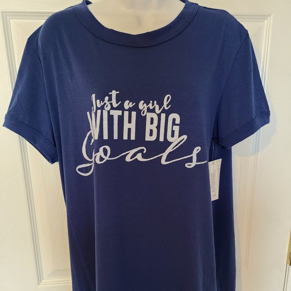 Lularoe Liv Just A Girl With Big Goals Sz L